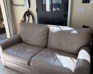 LEATHER SLEEPER SOFA