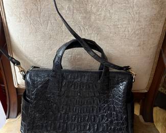 Crocodile skin purse 