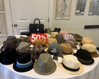 Hats pictured are 50% off 