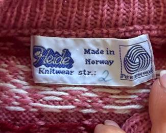 Toddler Size 2 Norwegian Sweater
