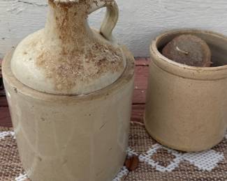 Antique Stonewqare Crock Jug