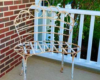 Vintage Iron Garden Bench