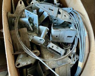 Parts for the new 12’ garage door