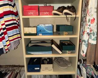 Most shoes are 7 1/2 most clothing is petite and medium