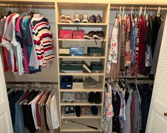 Most shoes are 7 1/2 most clothing is petite and medium