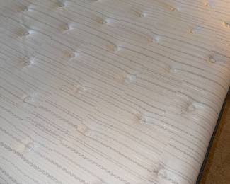 Mattress is Queen on the first level very clean!