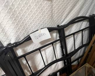 Queen Bed frame with Mattress