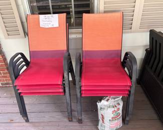 Outdoor chairs Set of 8