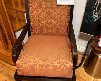 Solid Wood Upholstered Arm Chair