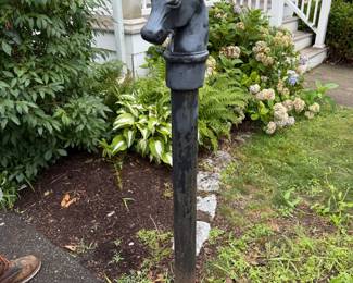 Cast iron horse head