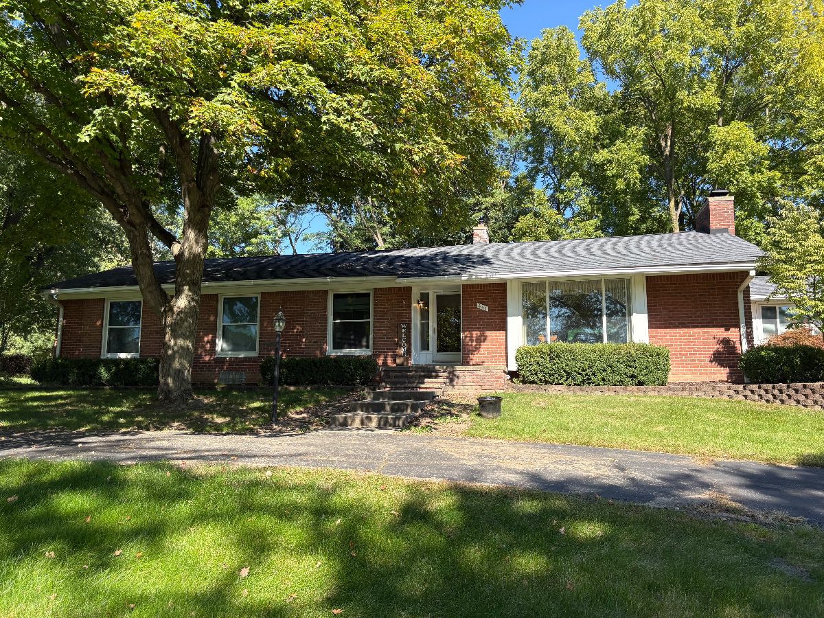 View of the home from the driveway