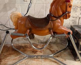 vintage Wonder Horse spring-loaded riding toy