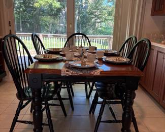 Dining Room table with 6 chairs.
