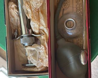 Vintage Medical Syringe and Plunger