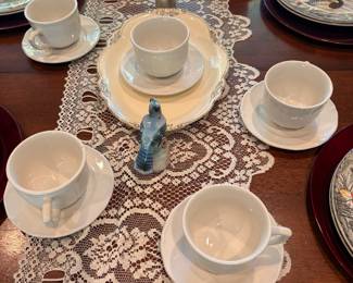 Several lace doilies available for sale