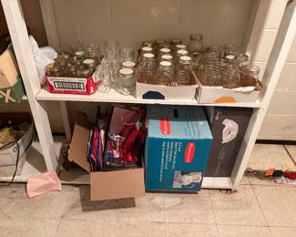 Huge selection of ball jars available for canning or sauce making