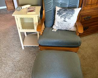 Rocking chair with matching ottoman