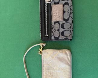 Beautiful Coach wristlets.