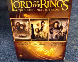 Lord of the Rings trilogy DVD