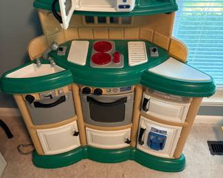 an imaginary play kitchen