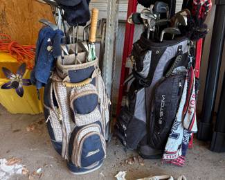 His and Hers sets of golf clubs