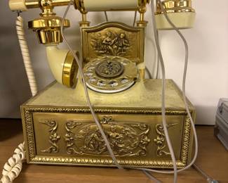 vintage Deco-Tel French Provincial style rotary phone