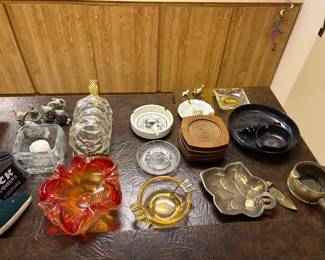Collection of vintage ashtrays