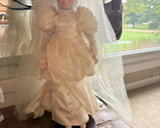 Very rare Madame Alexander "The Bride" porcelain doll. Comes with papers and box