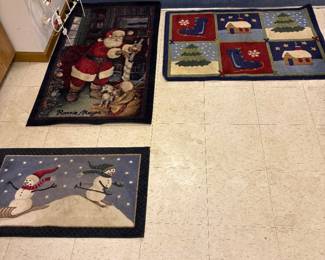 Christmas doormat selection