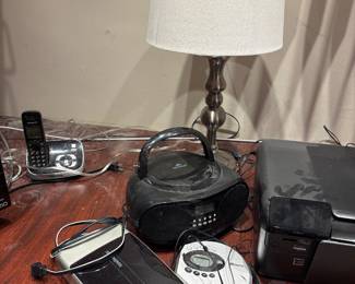 Small electronics and a discman