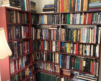 Huge collection of books. Engineering, Patents, Science Fiction Novels, Law books, Tom Clancy, Elvis and so much more!