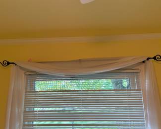 Curtains and Rods available