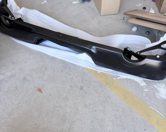 Black rear truck bumper, like new — $150