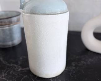 Tall white ceramic vase. $20