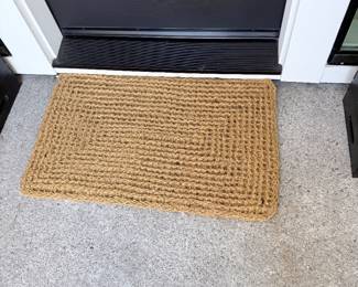 Woven jute doormat. $15