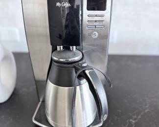 Mr. Coffee 10-cup programmable coffee maker with stainless thermal carafe. $10