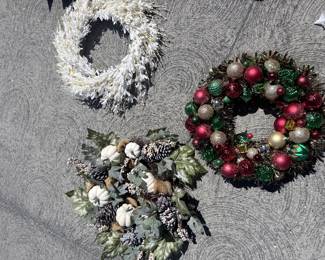 Part of the 7-wreath designer collection — 3 shown here. $175 for all 7
