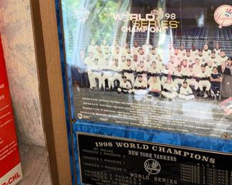 1998 NY Yankees World Series Champions plaque