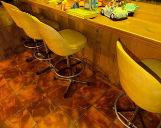 cool 50s Swivel Counter stools chairs