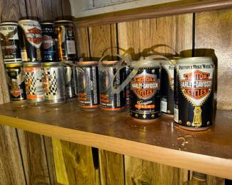 Motor Cycles Harley Davidson beer