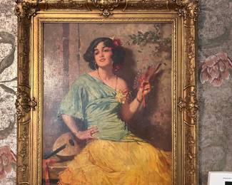 vintage and antique framed art