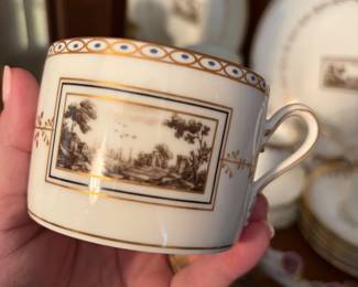 vintage Richard Ginori Fiesole china set for 4