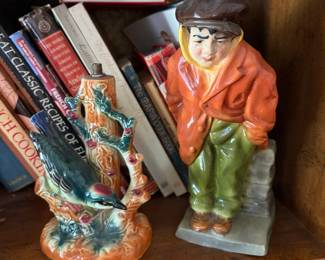 vintage figurines and lamps