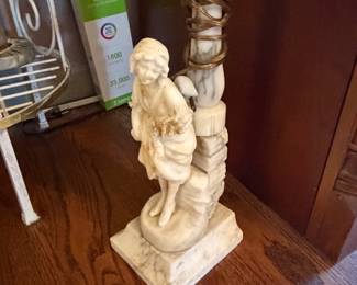 vintage figural lamp