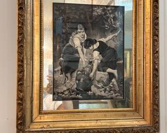 "At the Spring" vintage art