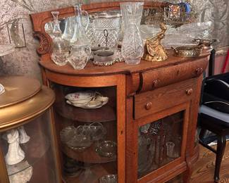 vintage oak buffet