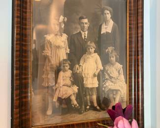 antique family photo portrait