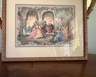 vintage framed art
