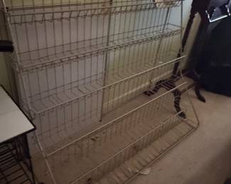 vintage brochure / map metal display rack