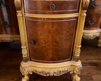 antique bedside chest - part of set